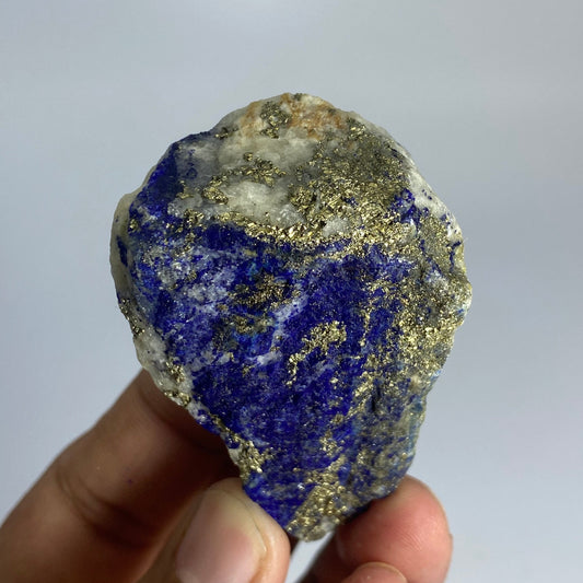 Lapis Lazuli, Lazurite, Afghanistan Minerals, 92g, Rough Gemstone, Royal Blue Lapis, Pyrite Inclusions, Lapidary Rough, Cabinet Specimen