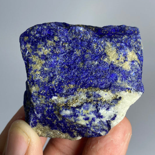 Lapis Lazuli, Lazurite, Afghanistan Minerals, 94g, Rough Gemstone, Royal Blue Lapis, Pyrite Inclusions, Lapidary Rough, Cabinet Specimen