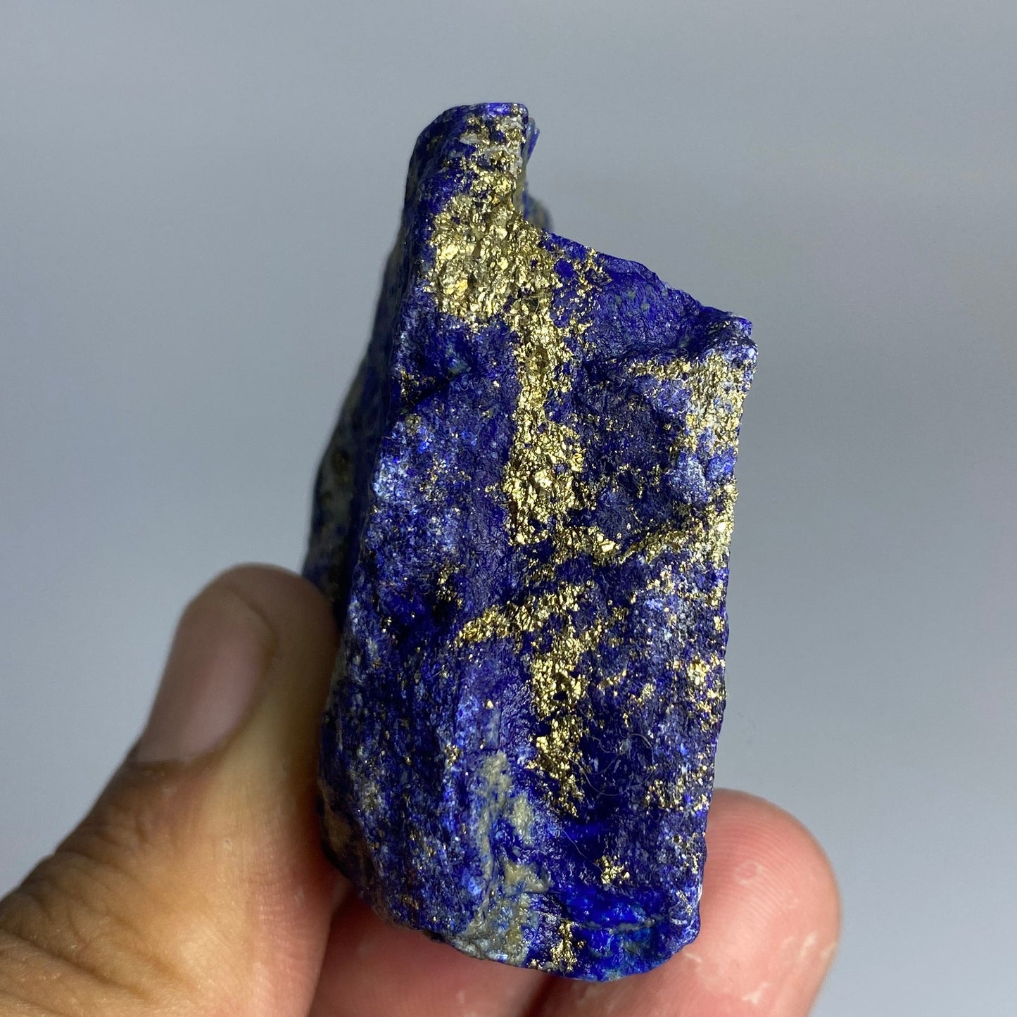 Lapis Lazuli, Lazurite, Afghanistan Minerals, 94g, Rough Gemstone, Royal Blue Lapis, Pyrite Inclusions, Lapidary Rough, Cabinet Specimen
