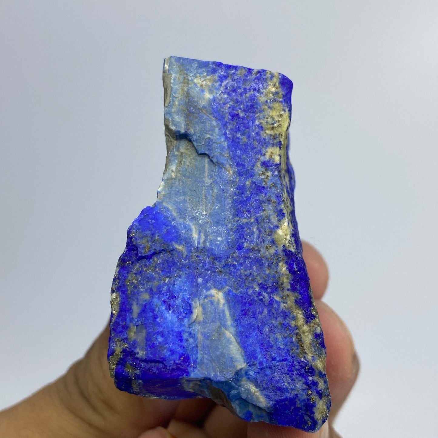 Lapis Lazuli, Lazurite, Afghanistan Minerals, 114g, Rough Gemstone, Royal Blue Lapis, Pyrite Inclusions, Lapidary Rough, Cabinet Specimen