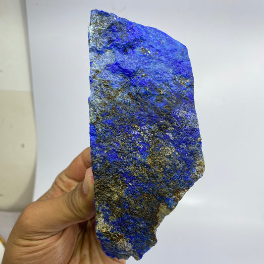 Lapis Lazuli, Lazurite, Afghanistan Minerals, 550g, Rough Gemstone, Royal Blue Lapis, Pyrite Inclusions, Lapidary Rough, Cabinet Specimen