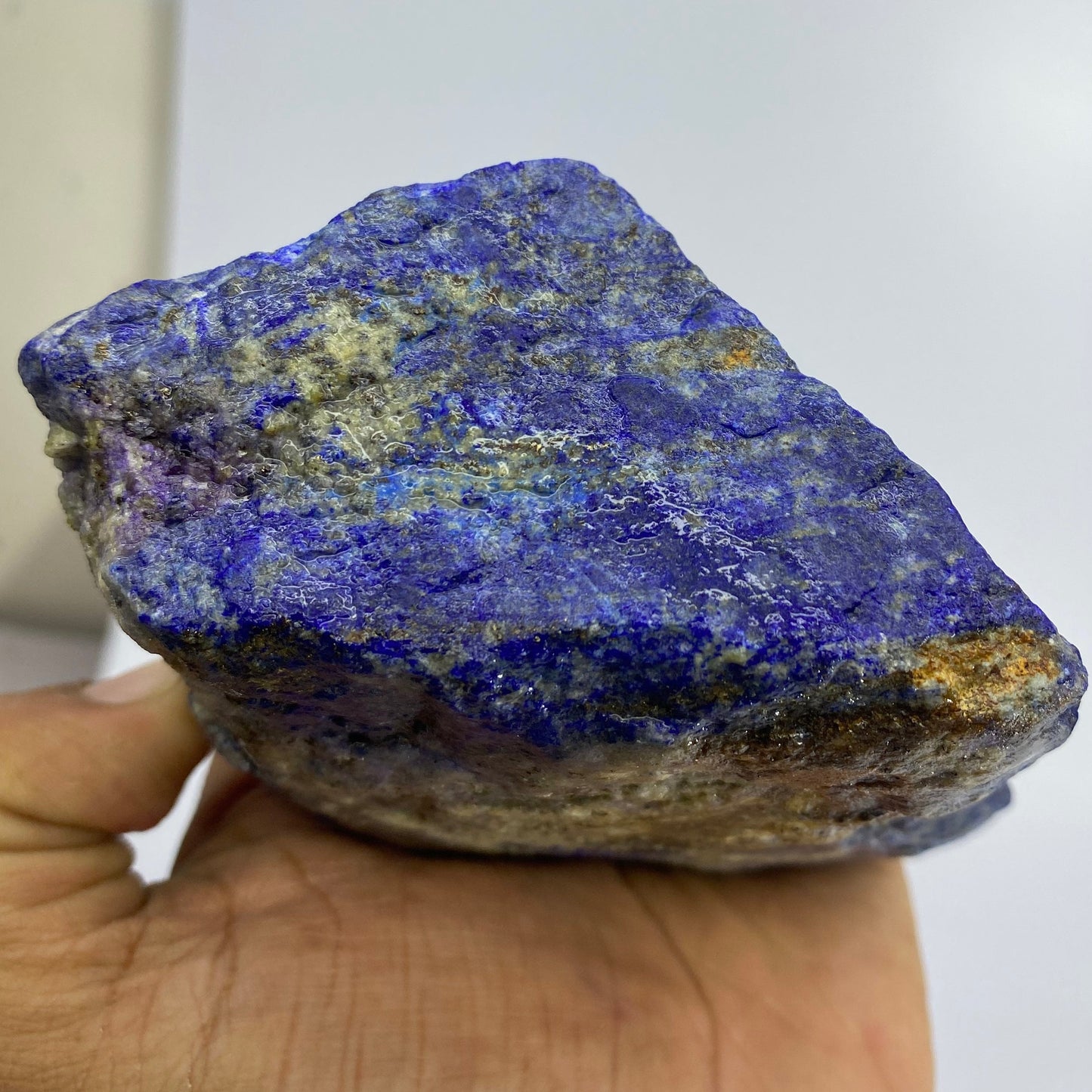 Lapis Lazuli, Lazurite, Afghanistan Minerals, 750g, Rough Gemstone, Royal Blue Lapis, Pyrite Inclusions, Lapidary Rough, Cabinet Specimen