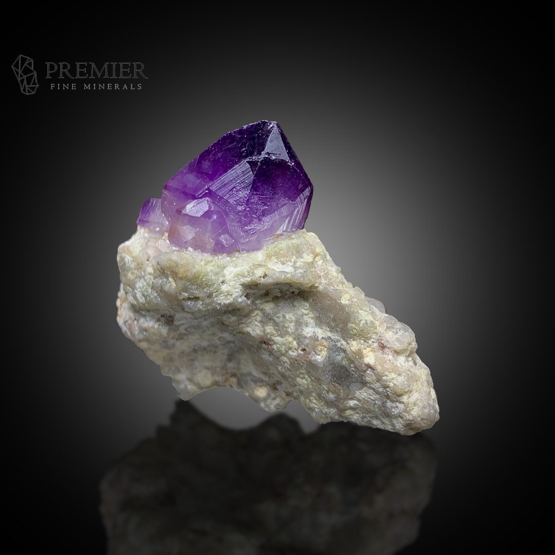 Amethyst, Quartz, Crystal Cluster, 176 Carats, 35.2 Grams, Afghanistan Mineral, Purple Crystal, On Matrix, Crown Chakra, Collector Specimen, Miniature Specimen, Healing Crystal, Natural Form