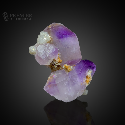 Amethyst, Quartz, Calcite, Combination Specimen, 262 Carats, 52.4 Grams, Purple Crystal, On Matrix, Masterpiece, Collector Specimen, High Contrast, Afghanistan Mineral, Healing Crystal