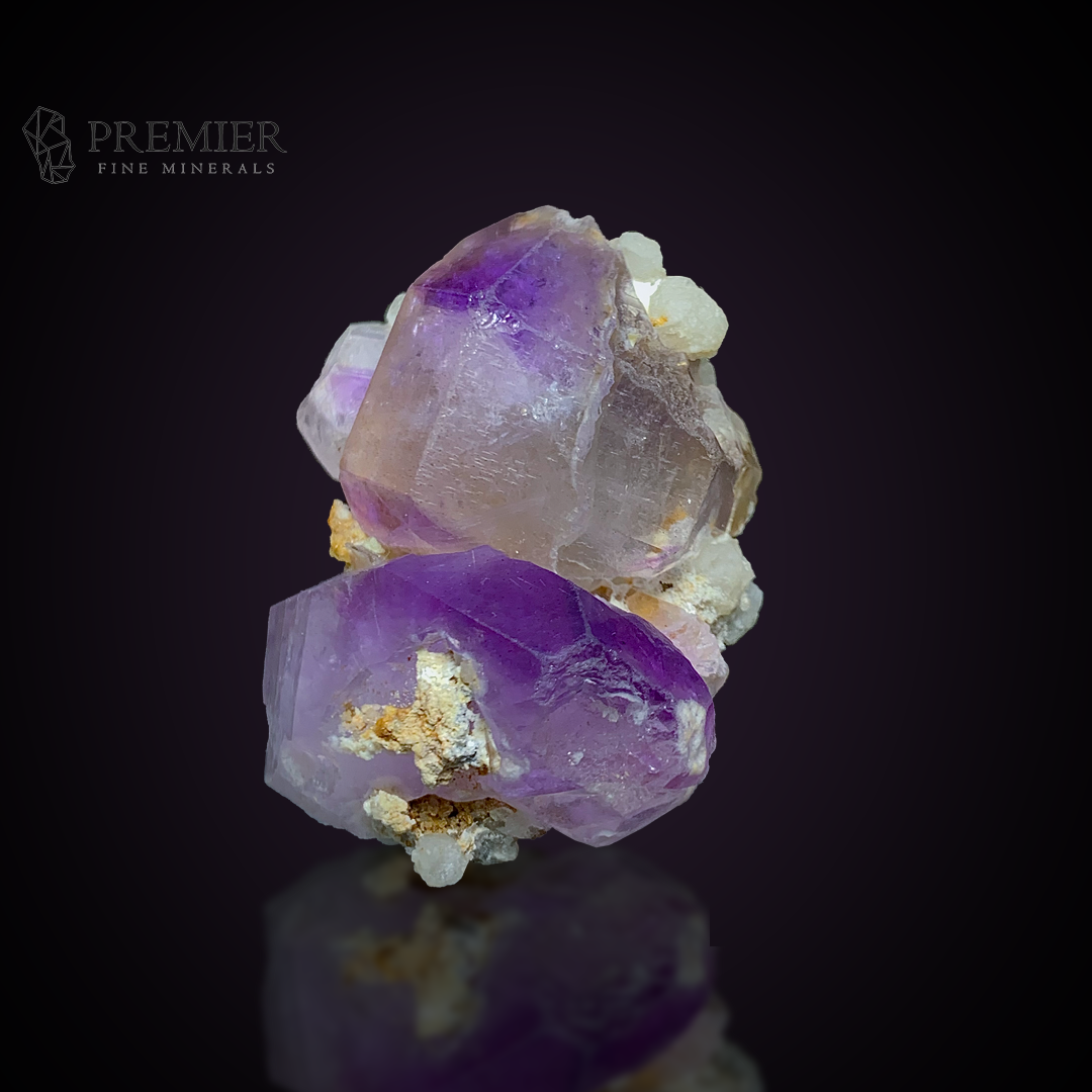 Amethyst, Quartz, Calcite, Combination Specimen, 262 Carats, 52.4 Grams, Purple Crystal, On Matrix, Masterpiece, Collector Specimen, High Contrast, Afghanistan Mineral, Healing Crystal