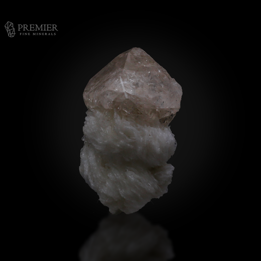 Etched Topaz Crystal on Albite from Skardu, Pakistan