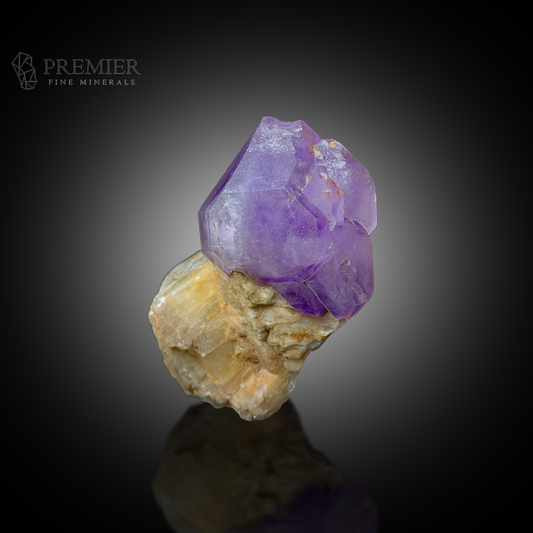 Amethyst, Feldspar, Quartz, Crystal Cluster, 887 Carats, 177.4 Grams, Purple Crystal, Raw Mineral, Giant Specimen, On Matrix, Combination Specimen, Healing Crystal, Large Amethyst