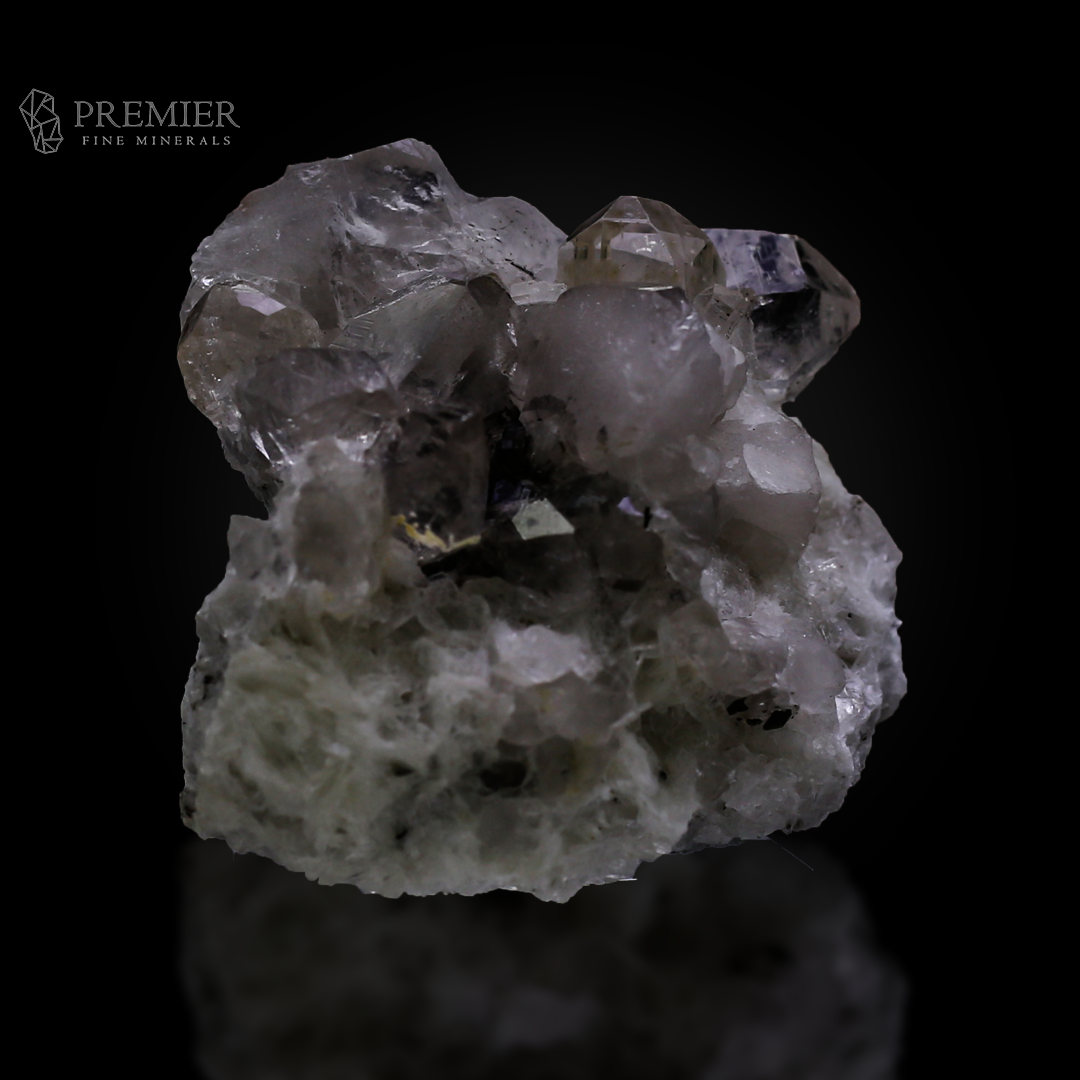 Topaz Crystal and Quartz Cluster on Matrix - Skardu