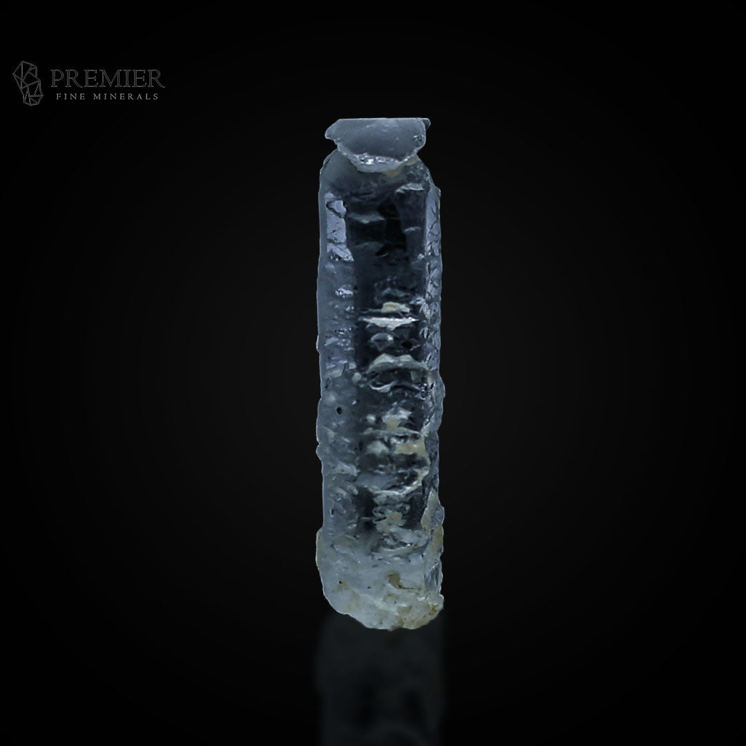Aquamarine, Beryl, Etched Crystal, Cap Terminated, Geometric Pattern, 19.85 Carats, 3.97 Grams, Pakistan Mineral, Raw Crystal, Collector Grade, Thumbnail, Gem Quality