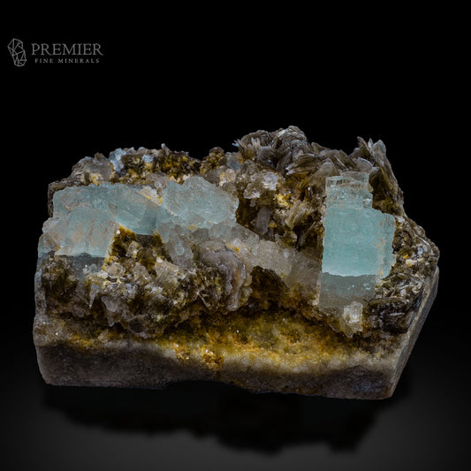 Aquamarine, Beryl, Etched Crystal, Cluster, Unique, Combination Specimen, 218 Grams, 1090 Carats, Pakistan Mineral, Skardu, Raw Crystal, Collector Grade, Cabinet Specimen, Unique Habit