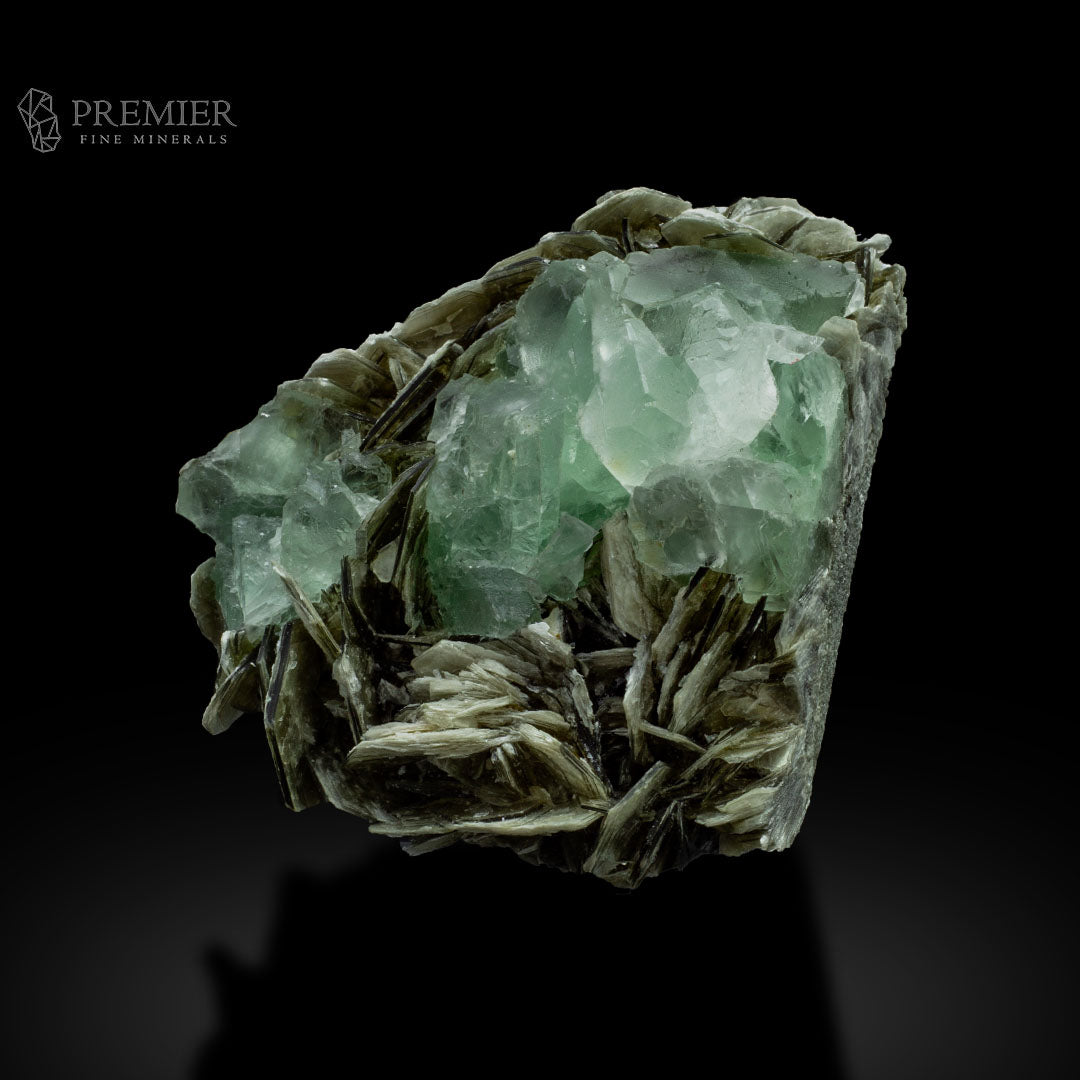 Fluorite, Green Fluorite, Etched Crystal, Muscovite, Mica, Combination Specimen, 233 Grams, 1165 Carats, Pakistan Mineral, Skardu, Raw Crystal, Collector Grade, Cabinet Specimen