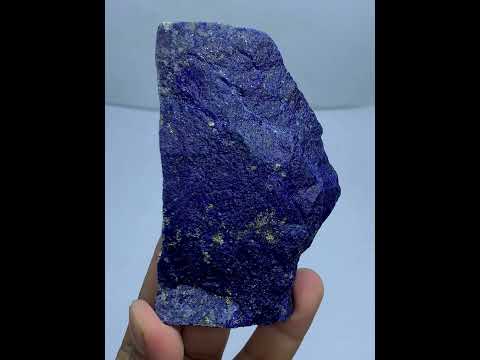 Close-up of Lazurite matrix showing indigo blue tone