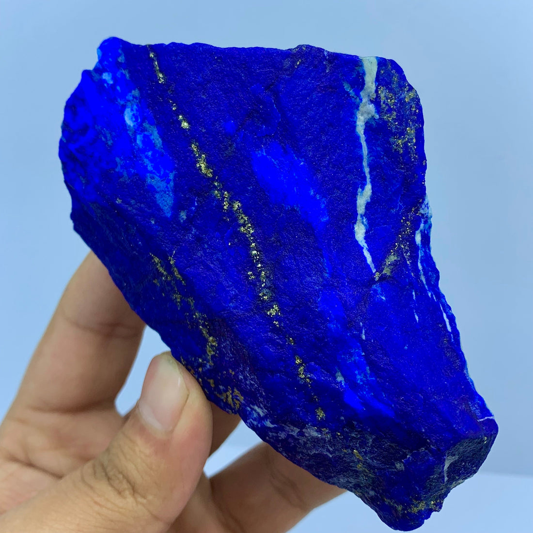 Rough lapis lazuli boulder priced by weight