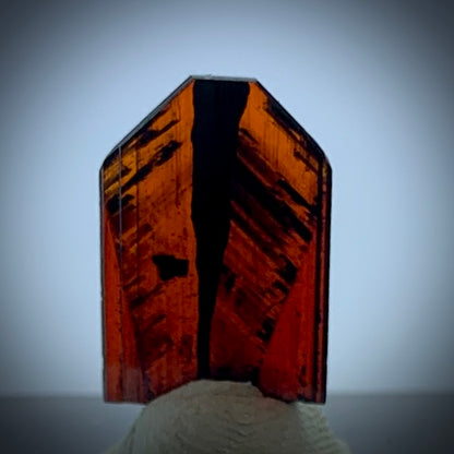 Brookite Crystal, 1.85 Carat, Red Brookite, Perfect Termination, Pakistan Crystal, Rare Mineral, Flawless Crystal,  Collector Specimen, Terminated Crystal