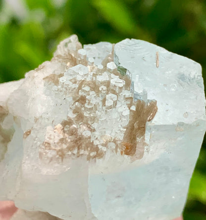 Natural Aquamarine Beautiful Termination Crystal Like Bunches of Needles Termination Crystals