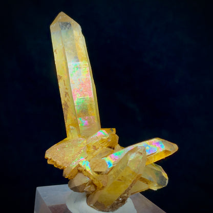 Citrine Cluster, Rainbow Quartz, Luminous Citrine, Abundance Stone, Solar Plexus, Healing Crystal, Quartz Cluster, Iridescent Crystal, Success Stone, , Natural Gemstone, Golden Quartz, Crystal Display