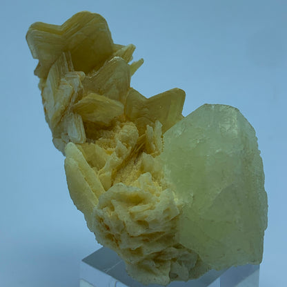 Feldspar Crystal on Star Shaped  Mica - Pakistan