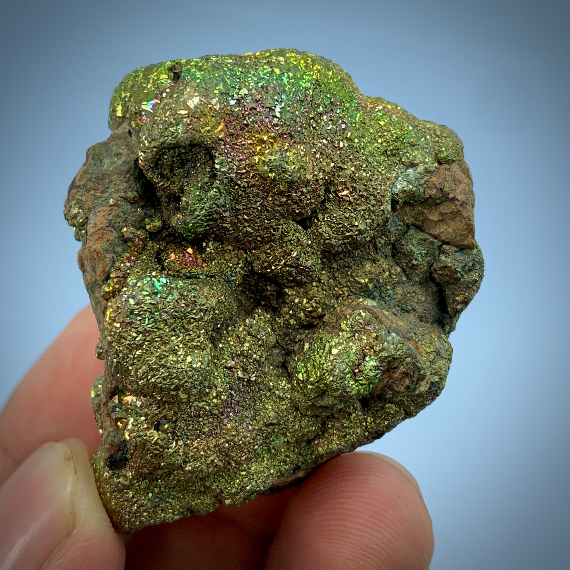 Rainbow Pyrite, Iridescent Pyrite, Fool's Gold, Pakistan Mineral, Pyrite Cluster, Solar Plexus, Abundance Stone, Collector Specimen, Metallic Mineral, Unique Color, Crystal Dimensions, Natural Specimen
