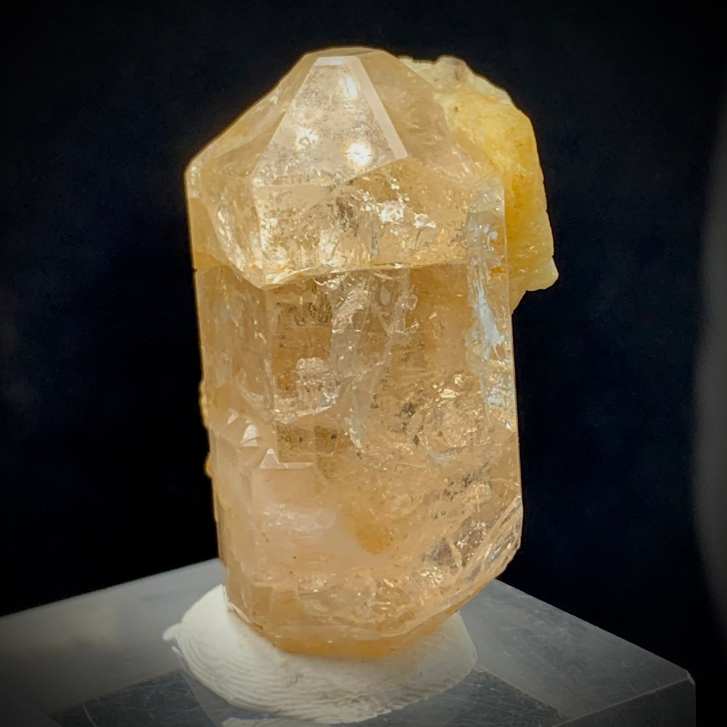 Topaz Crystal, Double Terminated, 246 Carats, Schorl, Feldspar Matrix, Pakistan Mineral, DT Crystal, Black Tourmaline, Collector Specimen, Aesthetic Cluster, Investment Stone, Crystal Dimensions, Topaz on Matrix