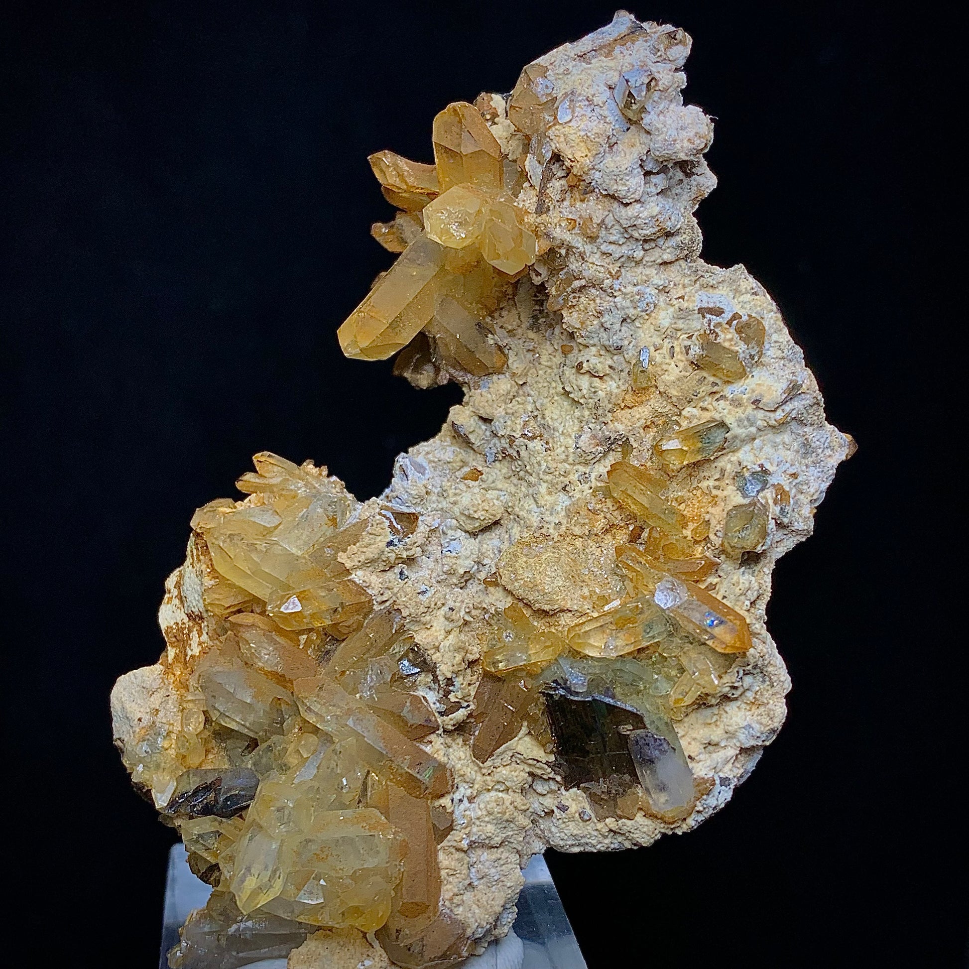 Brookite, Rare Mineral, Quartz Cluster, 550 Carats, 110 Grams, Pakistan Mineral, Polymorph, Collector Specimen, Cabinet Specimen, Tabular Crystal, Brookite on Quartz, High Luster