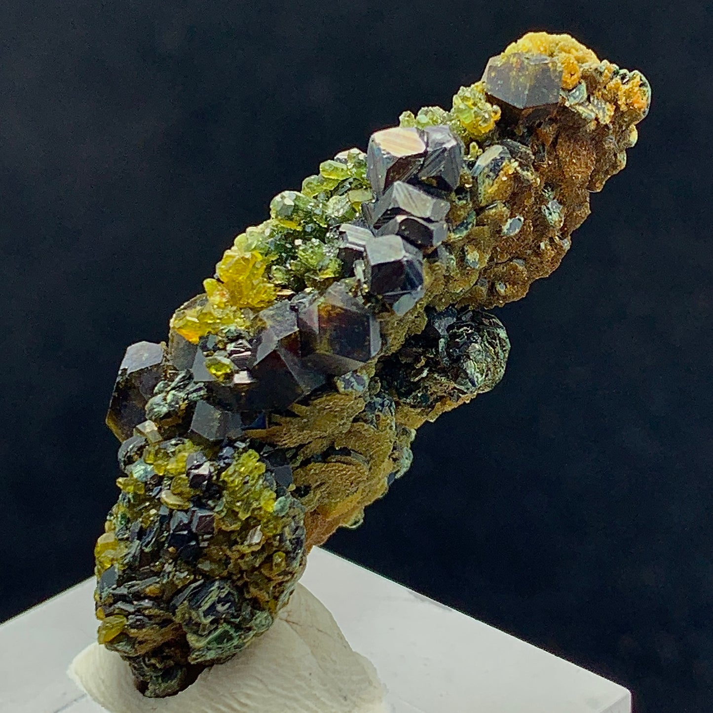 Andradite Garnet, Vesuvianite, Magnetite, 63 Carat, Skardu Pakistan, Mineral Association, Garnet Crystal, Idocrase, Collector Specimen, Pakistan Mineral