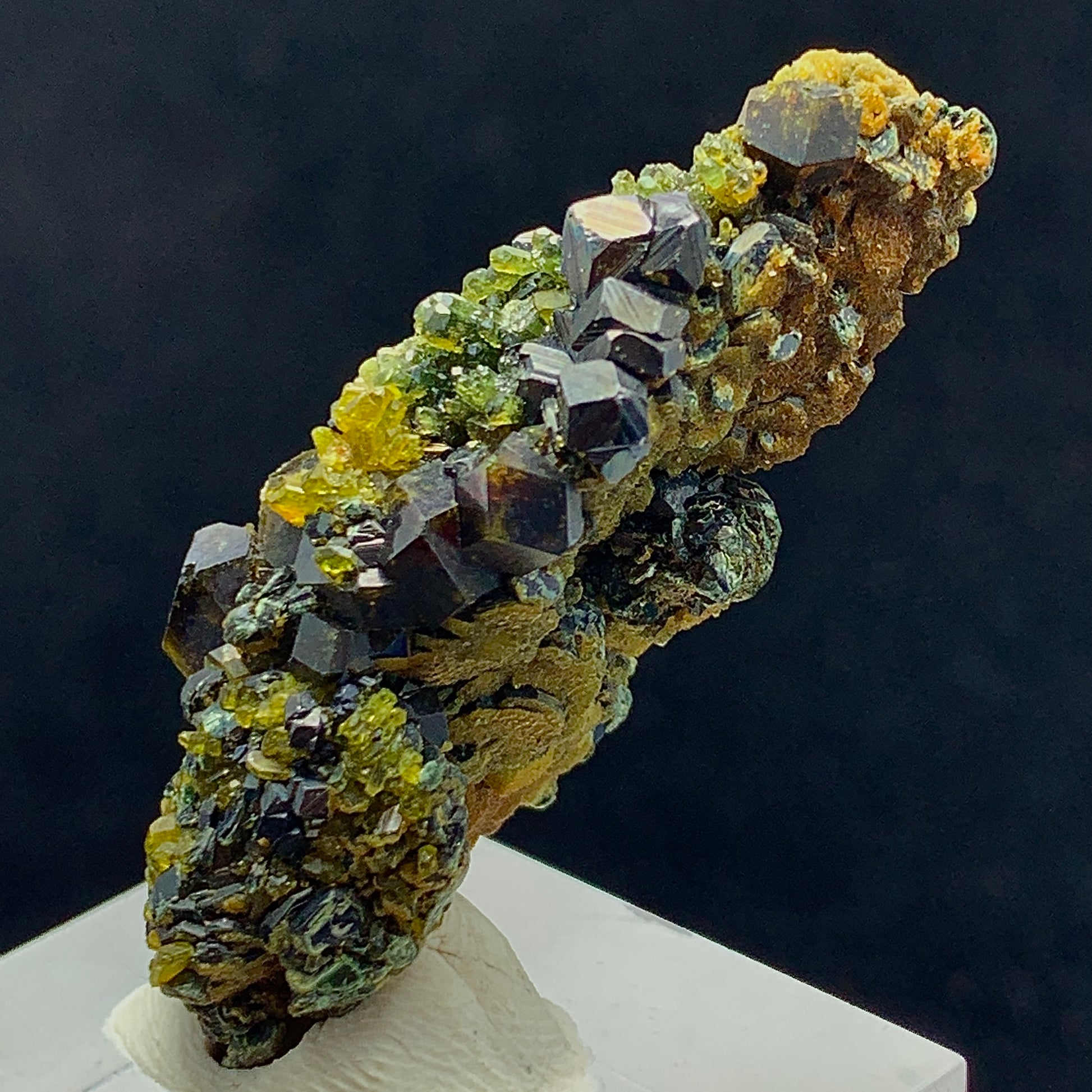 Andradite Garnet, Vesuvianite, Magnetite, 63 Carat, Skardu Pakistan, Mineral Association, Garnet Crystal, Idocrase, Collector Specimen, Pakistan Mineral