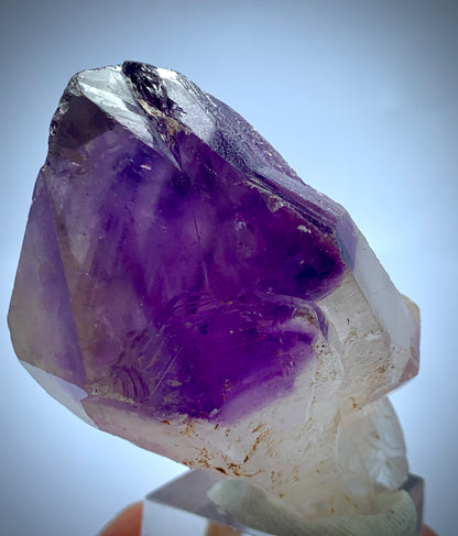 Amethyst Scepter, Amethyst Crystal, Quartz Specimen, Natural Mineral, Amethyst on Quartz, Afghan Amethyst, Scepter Quartz, High Quality Crystal, Deep Purple Amethyst, Carat, Crystal Cluster, Raw Crystal, Collector Specimen