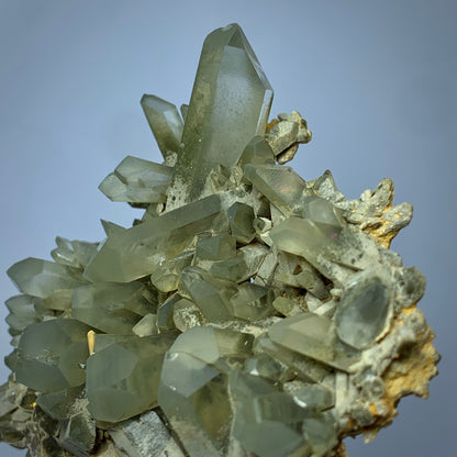 Chlorite Quartz, Green Quartz, 725 Carats, 145 Grams, Pakistan Mineral, Crystal Cleansing, Heart Chakra, Quartz Cluster, Collector Specimen, Aesthetic Cluster, Chlorite Inclusion,