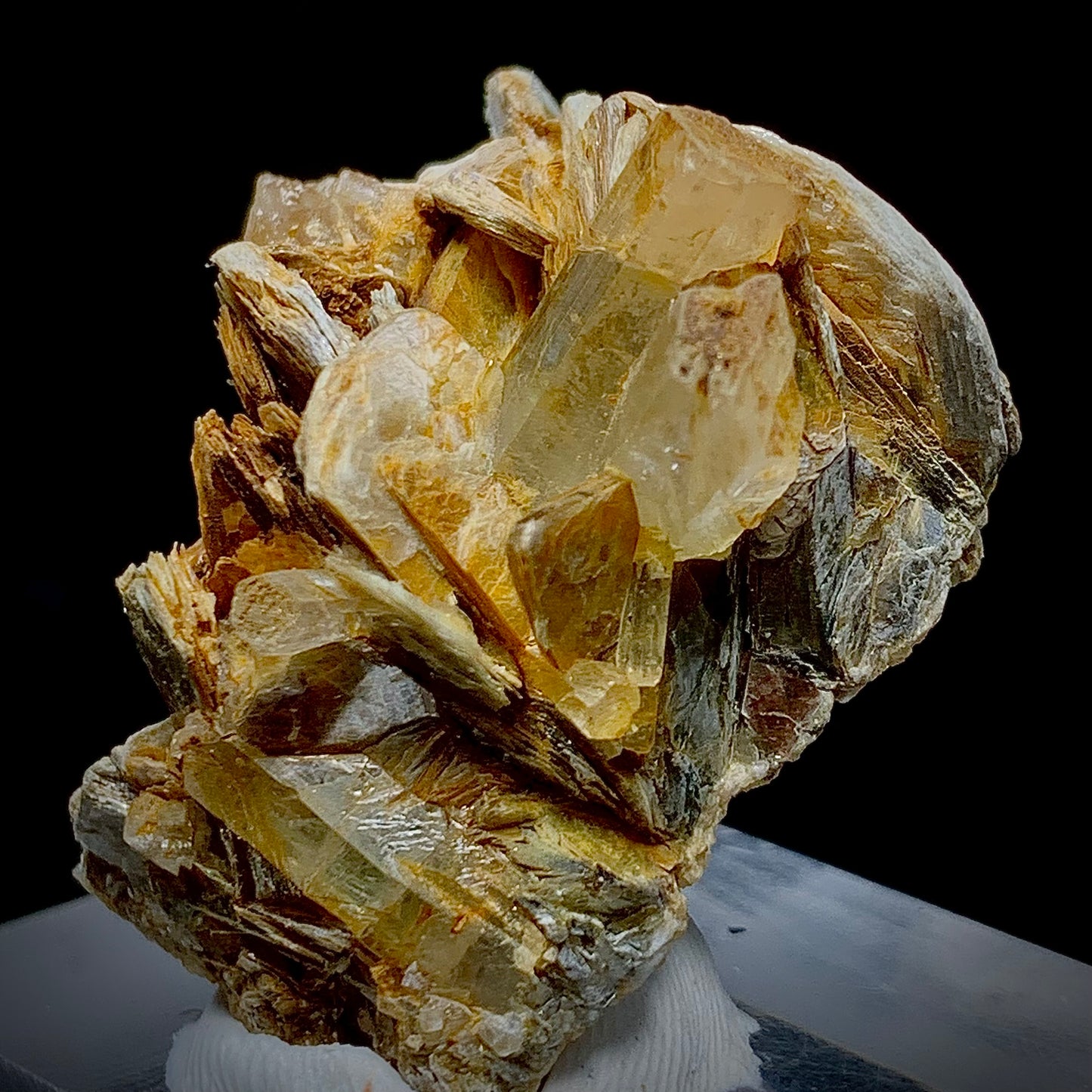 Aquamarine, Muscovite, Beryl, 165 Carats, 33 Grams, Pakistan Mineral, Throat Chakra, Aesthetic Specimen, Pegmatite Mineral, Collector Cluster, Blue Crystal, Mica, Aquamarine on Muscovite