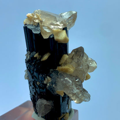 Cathedral Quartz, Black Tourmaline, Muscovite Mica, Tourmaline on Matrix, Etched Quartz, Feldspar Mineral, Afghanistan Specimen, Multi-Mineral, Raw Crystal, Collector Grade