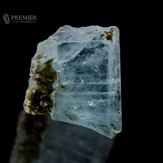 Aquamarine, Beryl, Etched Crystal, Geomatrix, Terminated, Muscovite, Mica, Combination Specimen, 649 Carats, 129.8 Grams, Pakistan Mineral, Collector Grade, Unique Habit