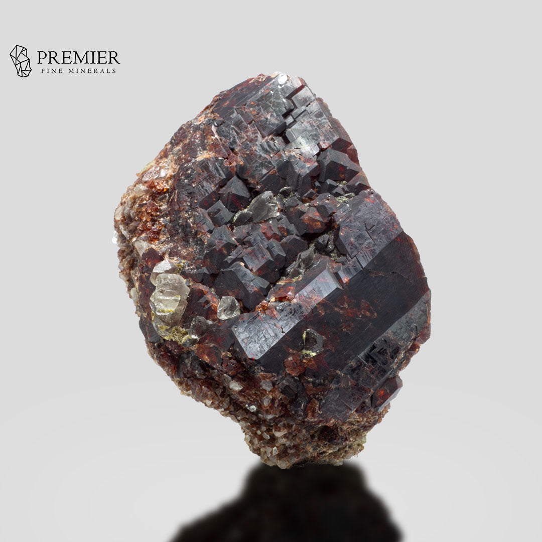 Rhodolite Garnet, Garnet Cluster, 1077 Carat, Quartz Matrix, January Birthstone, Collector Grade, Raw Garnet, Red Crystal, Raspberry Garnet, Birthstone Gift