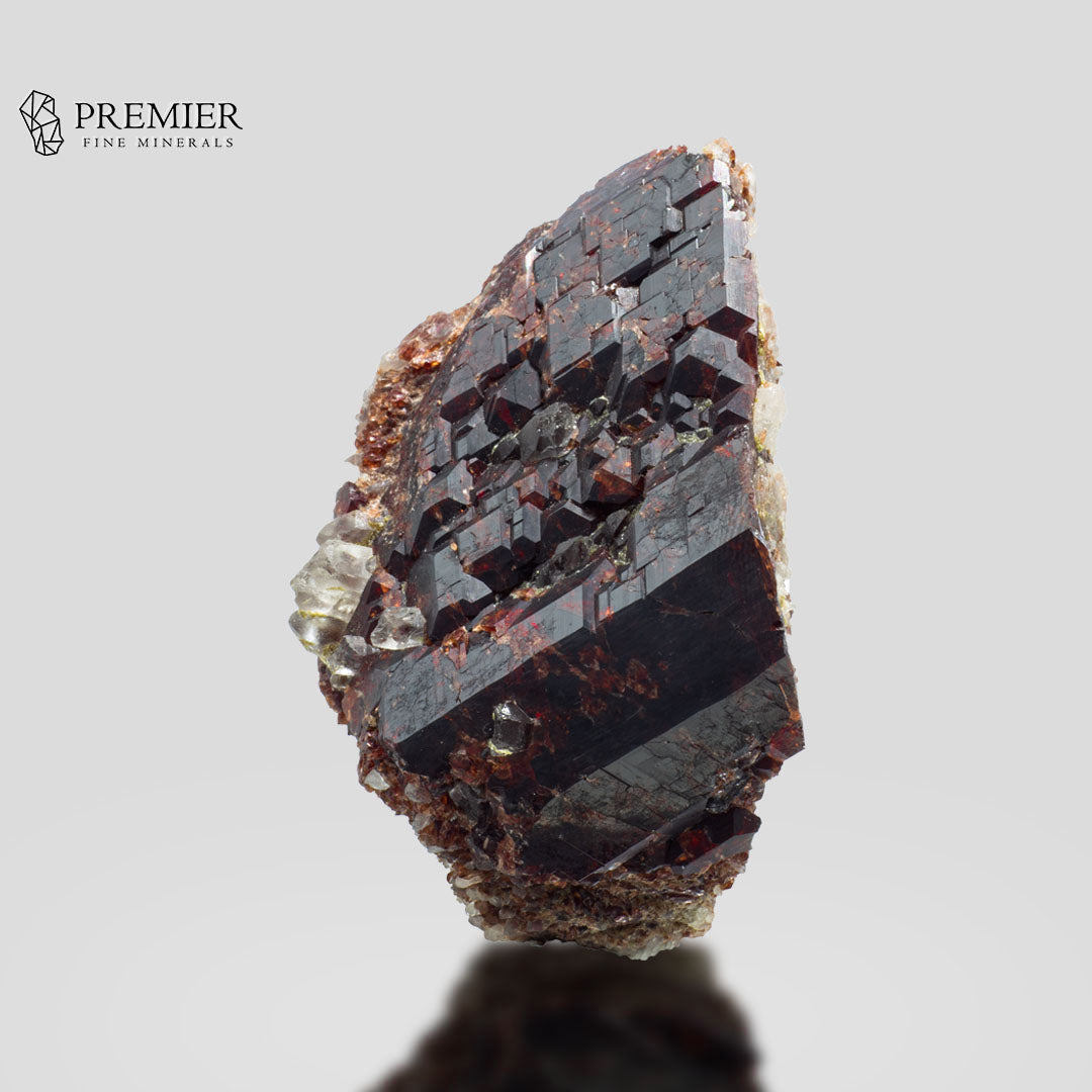 Rhodolite Garnet, Garnet Cluster, 1077 Carat, Quartz Matrix, January Birthstone, Collector Grade, Raw Garnet, Red Crystal, Raspberry Garnet, Birthstone Gift