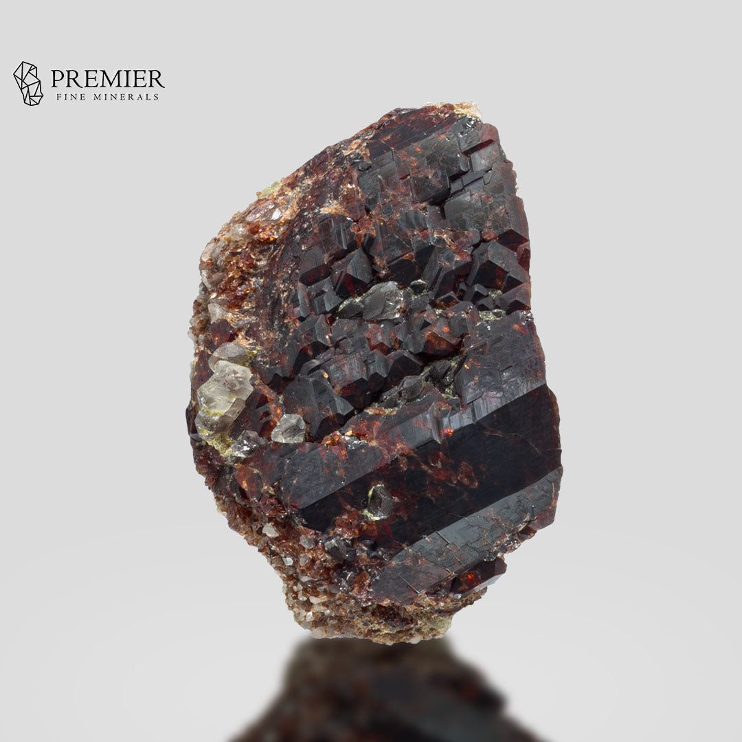 Rhodolite Garnet, Garnet Cluster, 1077 Carat, Quartz Matrix, January Birthstone, Collector Grade, Raw Garnet, Red Crystal, Raspberry Garnet, Birthstone Gift