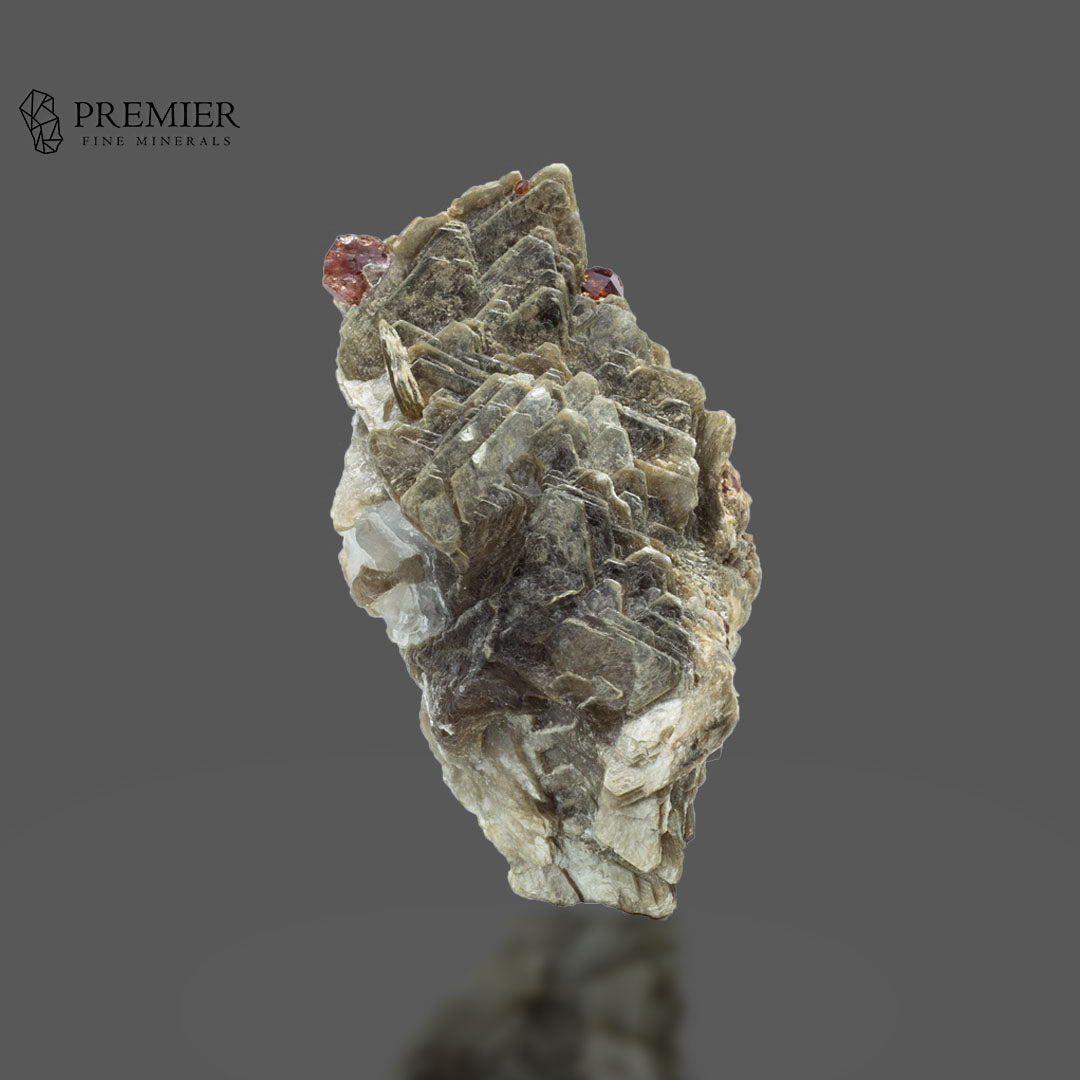 Spessartine Garnet on Muscovite - Pakistan