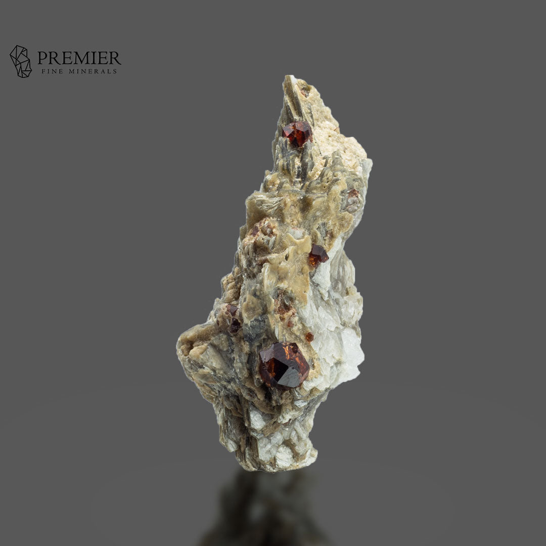 Spessartine Garnet on Muscovite - Pakistan