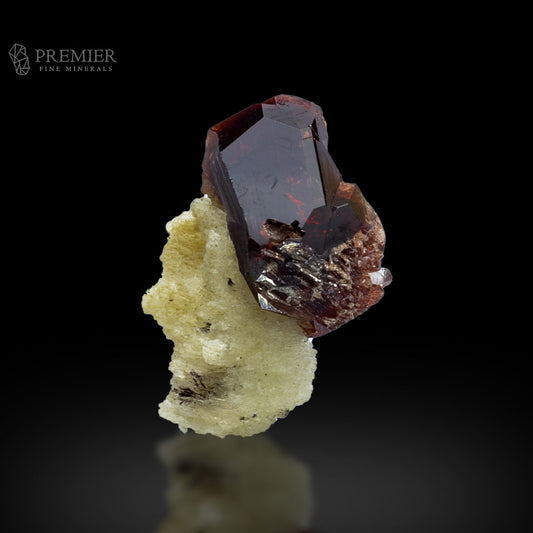Garnet Terminated Crystal on Matrix from Pakistan