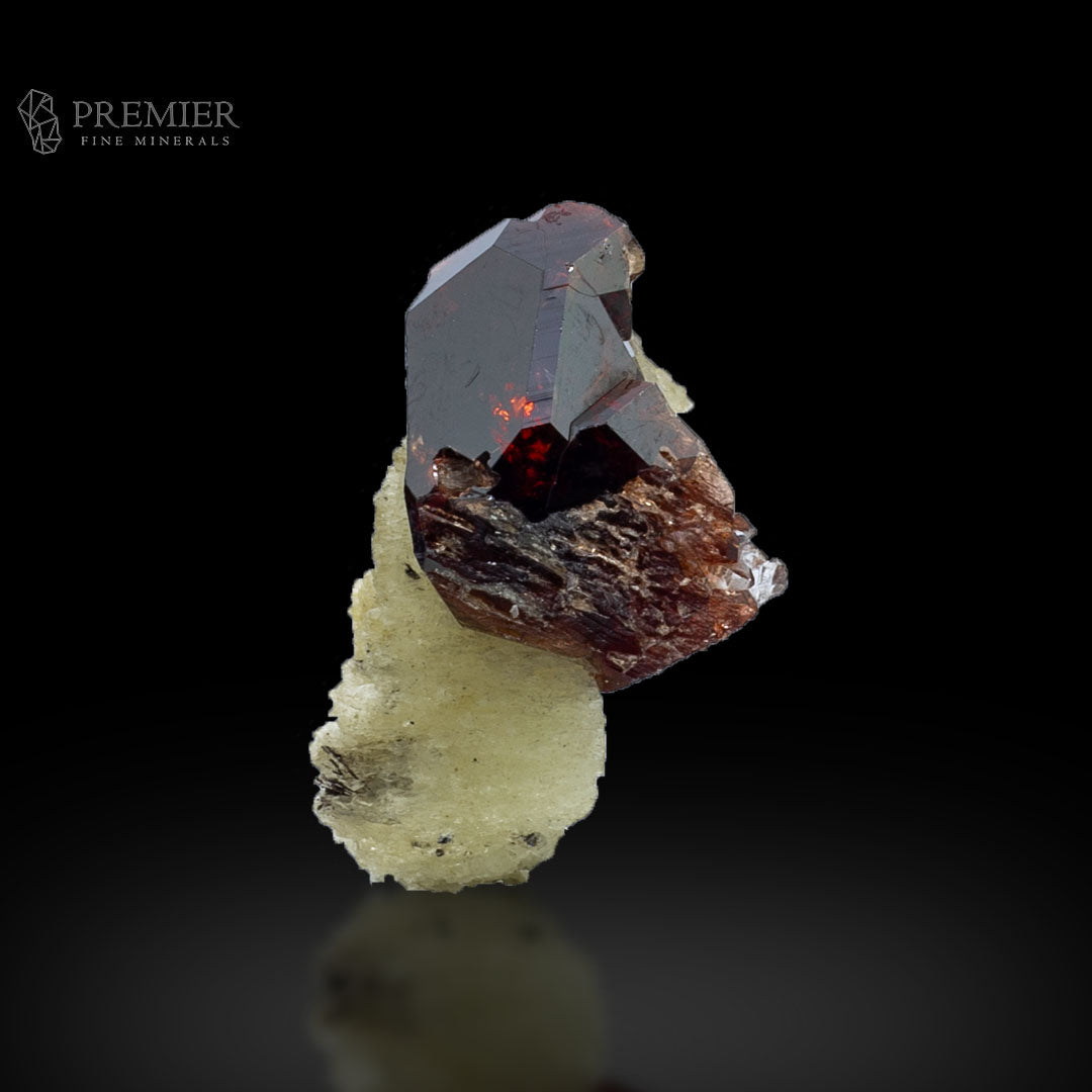 Garnet Terminated Crystal on Matrix from Pakistan