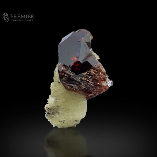Garnet Terminated Crystal on Matrix from Pakistan