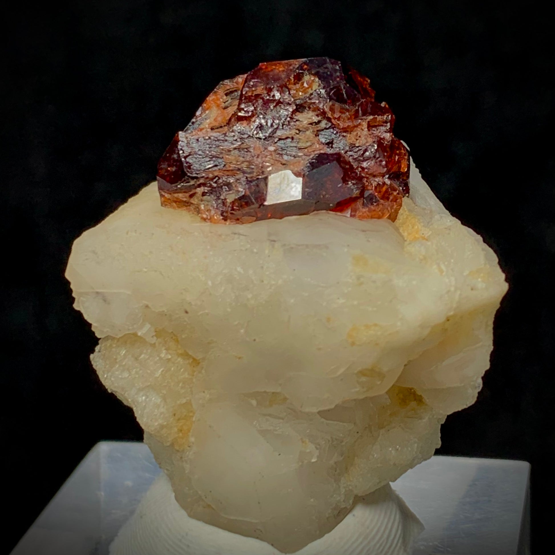 Etched Garnet, Garnet in Matrix, 160 Carats, 32 Grams, Pakistan Mineral, Feldspar, Unique Crystal Habit, Regeneration Stone, Collector Specimen, Miniature Specimen, Crystal Etching, Natural Art, Garnet Crystal