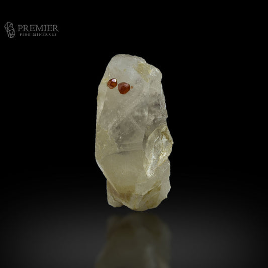 Spessartine Garnet Included Quartz Crystal - Pakistan