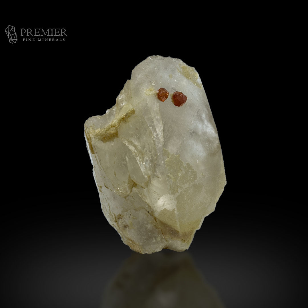 Spessartine Garnet Included Quartz Crystal - Pakistan