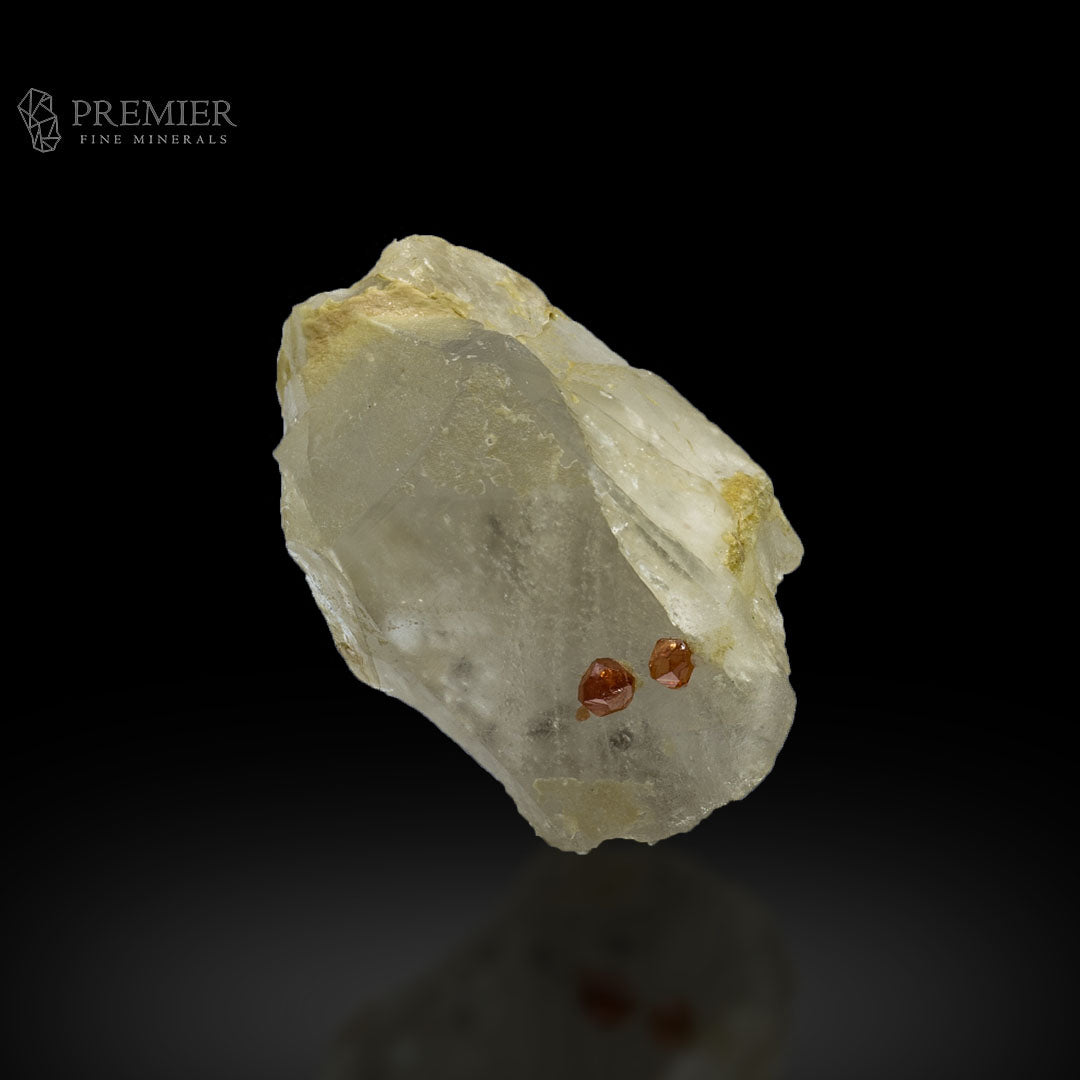 Spessartine Garnet Included Quartz Crystal - Pakistan