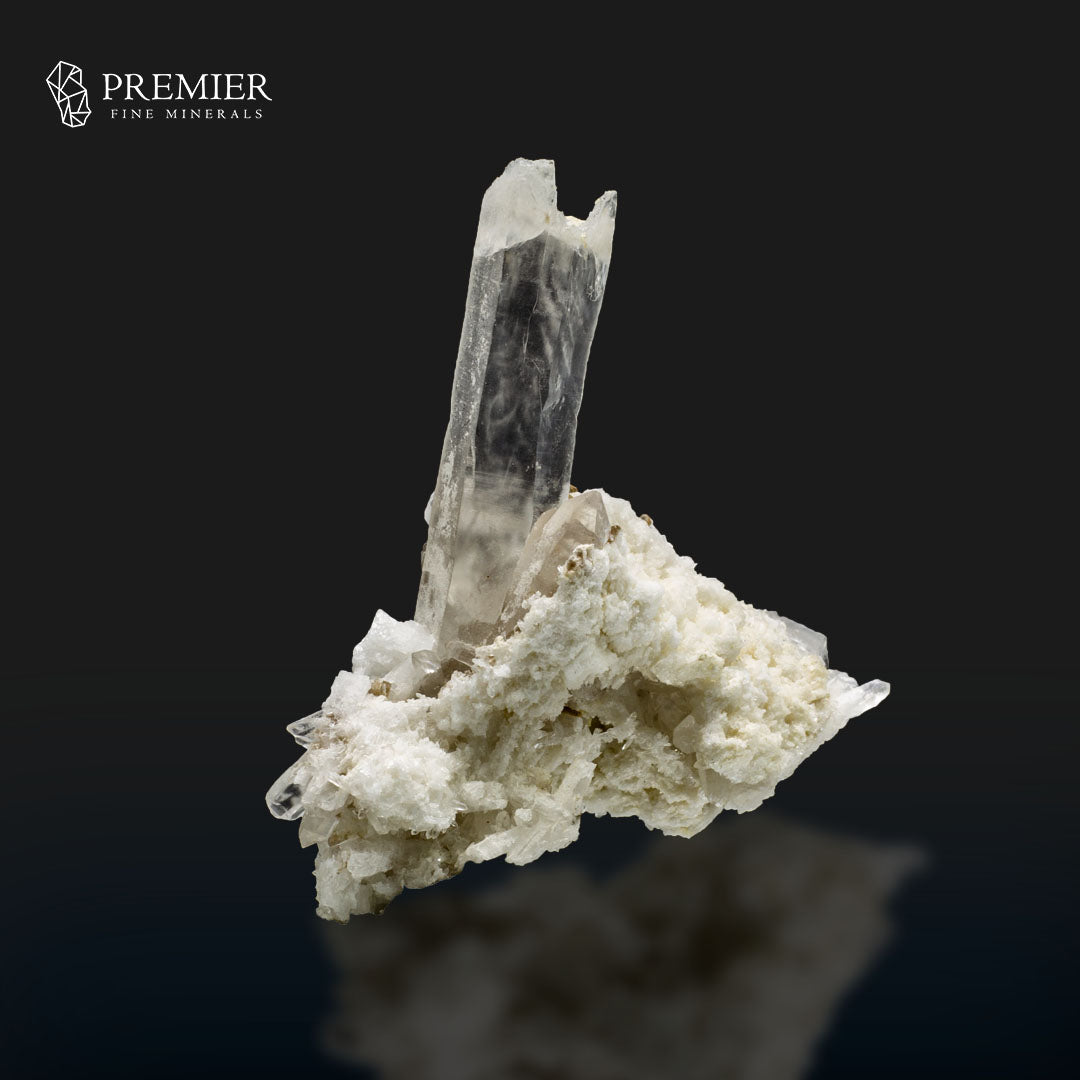 Etched Lemurian Quartz with Mica on Matrix – Pakistan