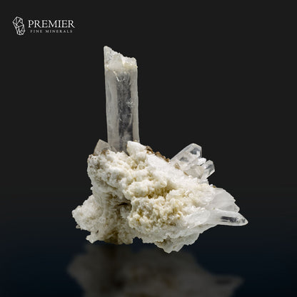 Etched Lemurian Quartz with Mica on Matrix – Pakistan