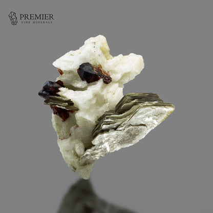 Rhodolite Garnet & Mica on Feldspar - Pakistan