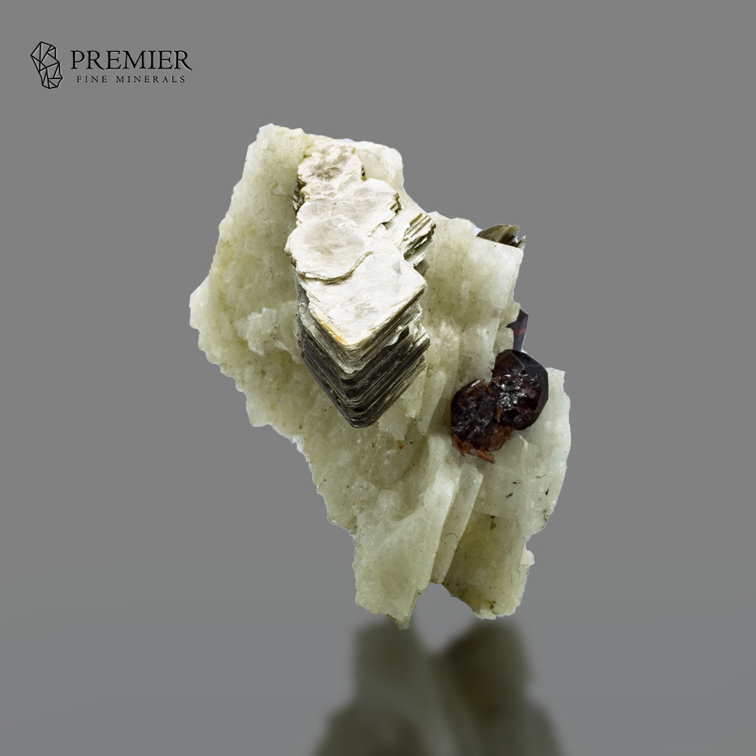 Rhodolite Garnet & Mica on Feldspar - Pakistan