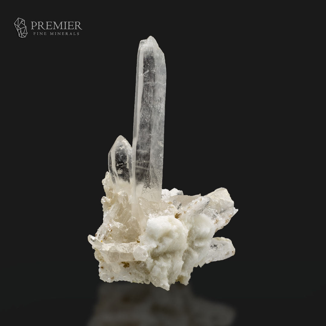 Etched Lemurian Quartz Cluster on Matrix – Pakistan