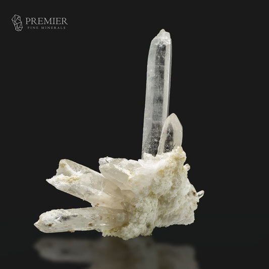 Etched Lemurian Quartz Cluster on Matrix – Pakistan