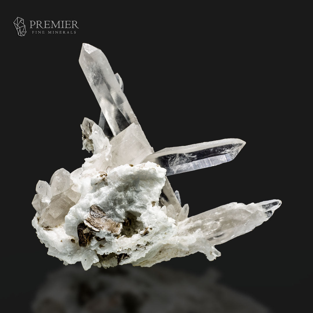 Himalayan Lemurian Quartz Cluster with Mica & Feldspar Pakistan